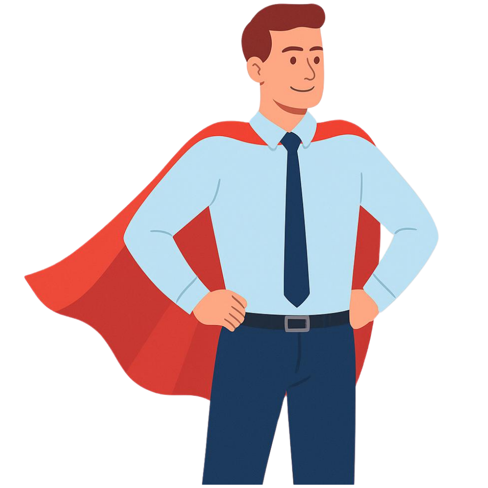 A child wearing a cape symbolising courage and kindness